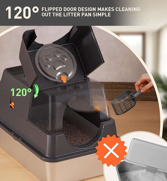 WhiskerHaven™ Maison de Litière Automatique